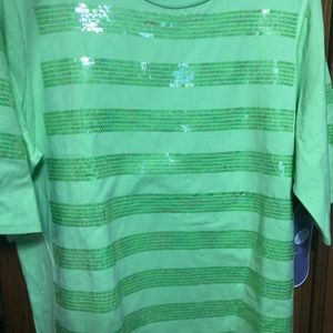 Xl Diane Gilman sequins top